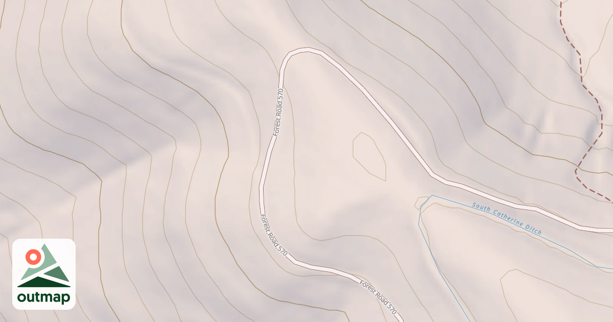 Map of USFS National Forest System Roads {125BC4C1-CF84-488A-BE3D-A7B357515196}