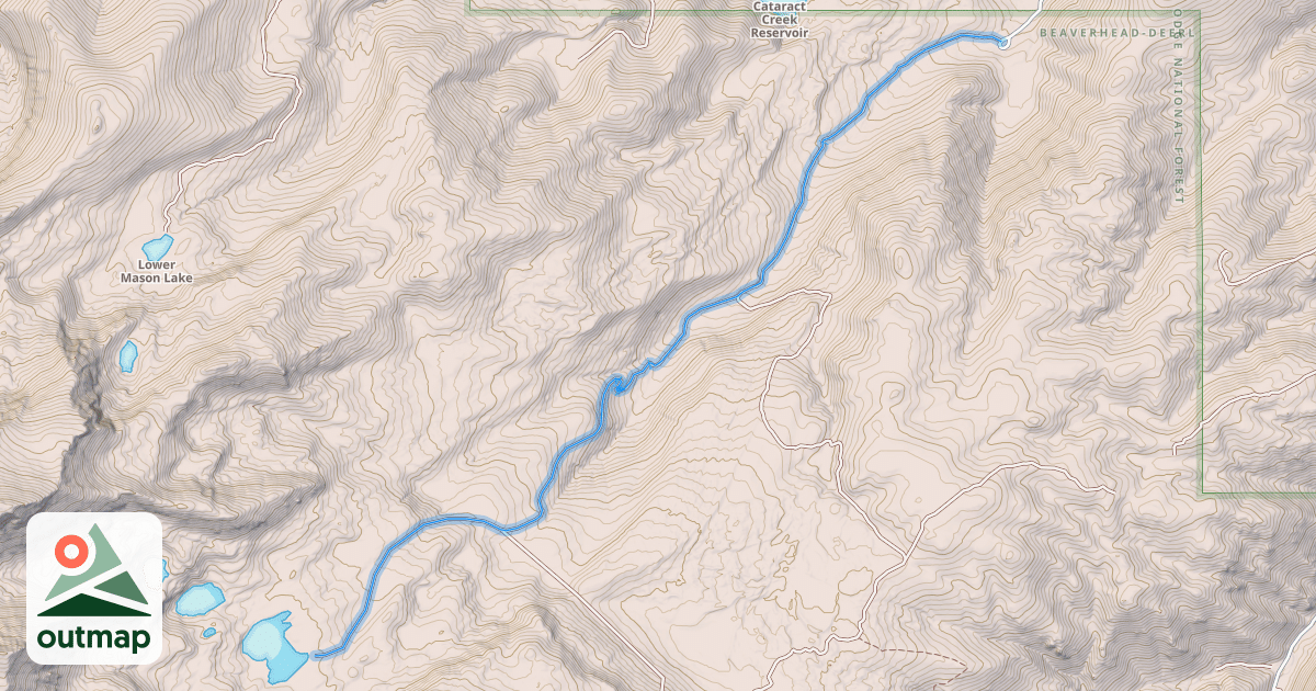 Map of North Willow Creek