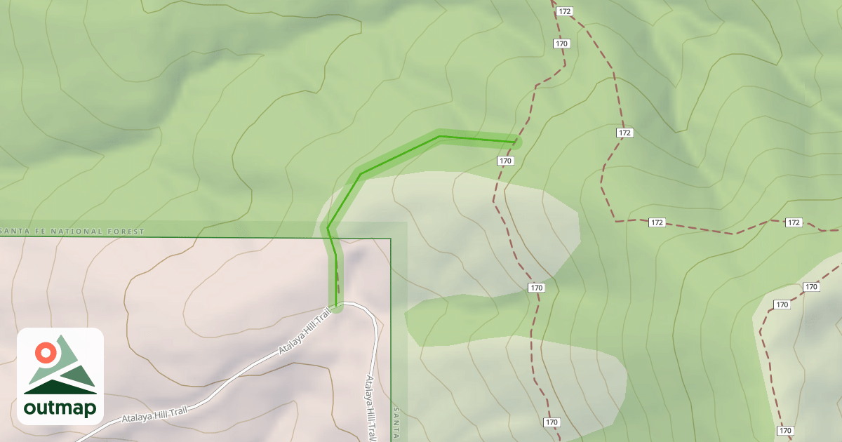 Map of Atalaya Trail Bypass