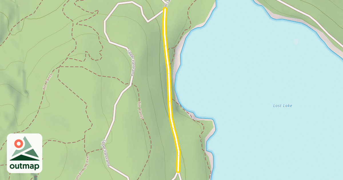 Map of Lost Lake Trail