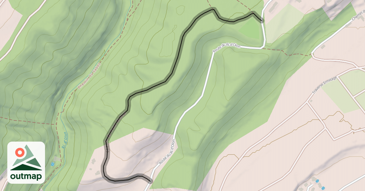 Map of Chemin du Point du Jour