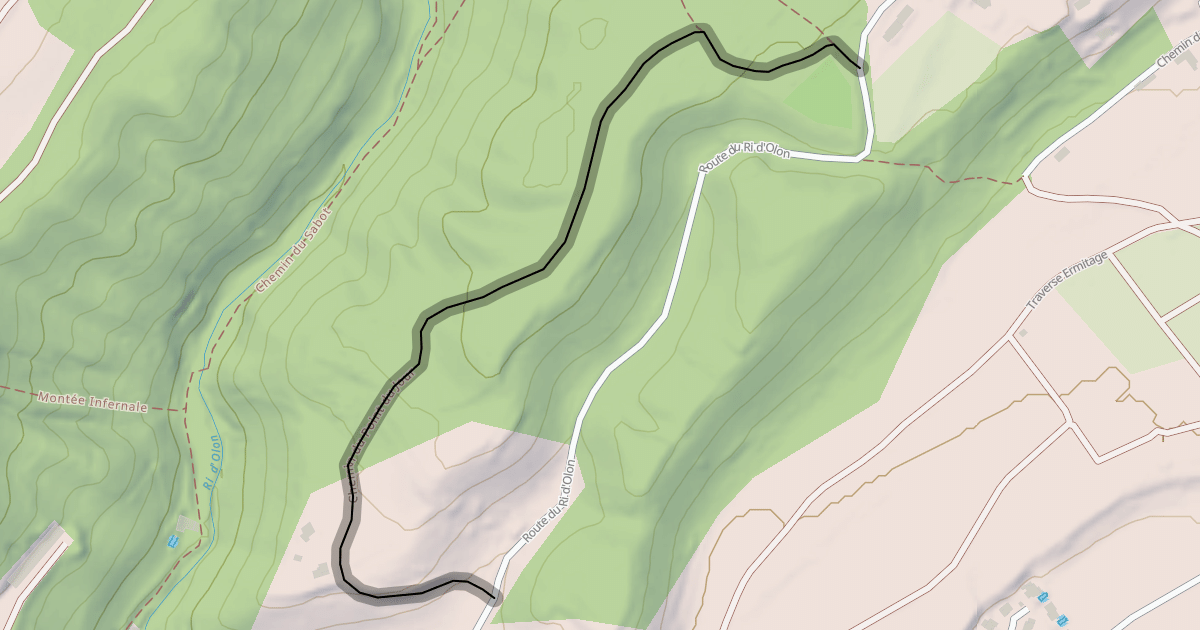 Map preview of Chemin du Point du Jour
