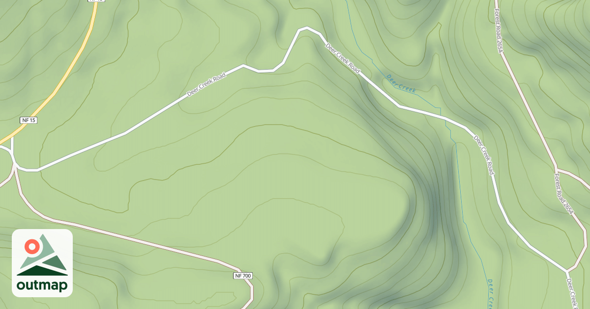 Map of BLUE RIVER-DEER CR. TIE