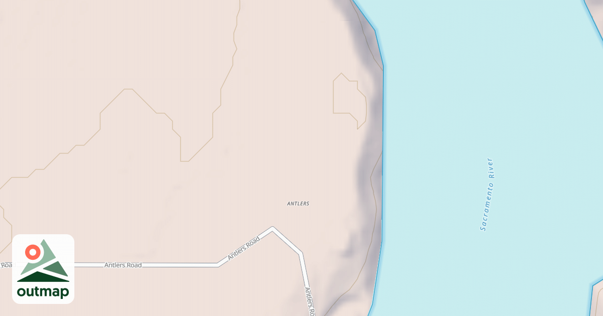 Map of ANTLERS RV EAST LOOP