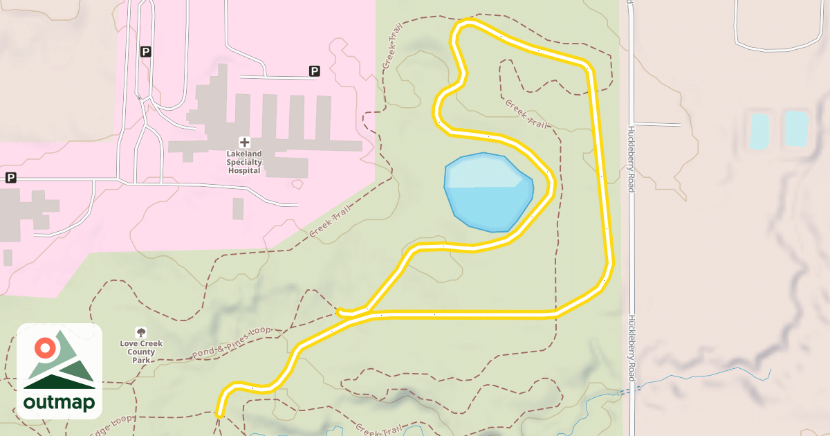 Map of Pond & Pines Loop