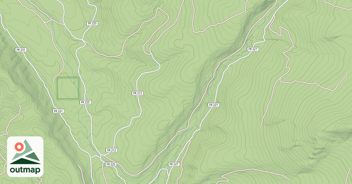 Map of HIGH LINE DITCH