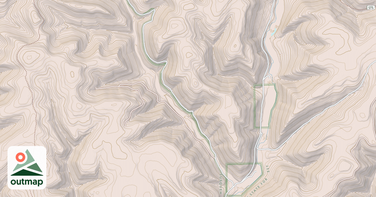Map of Susquehannock State Forest Snowmobile Trails