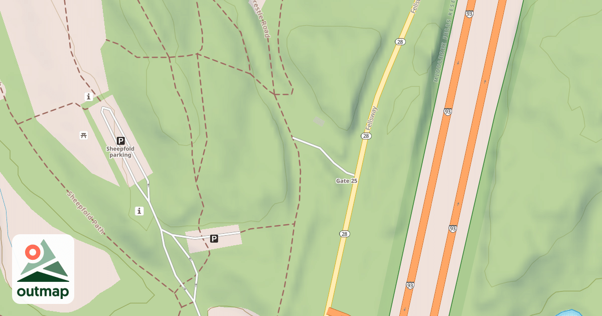 Map of Mountain Bike