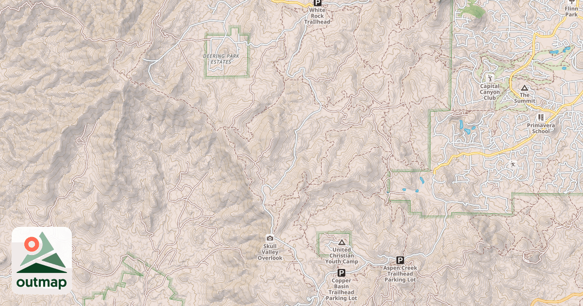Map of THUMB BUTTE LOOP