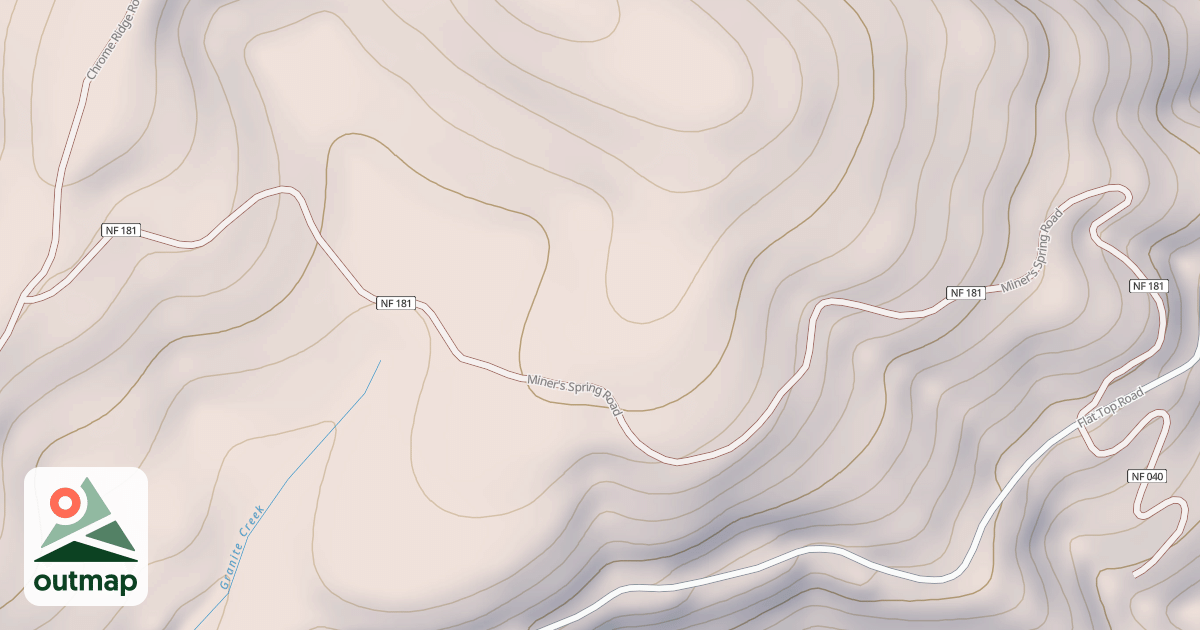 Map of MINERS SPRING
