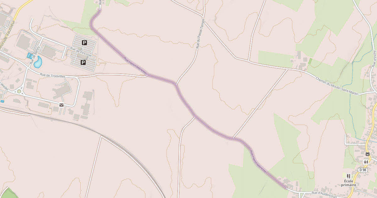 Map preview of Rue Henri Méresse