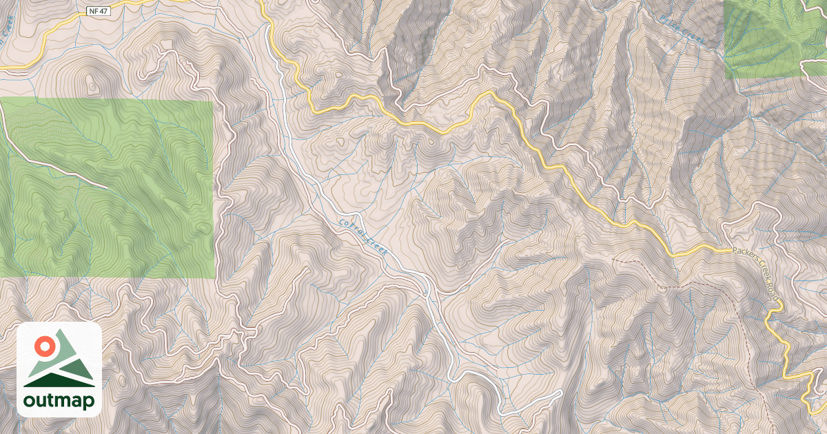 Map of CORRAL CREEK