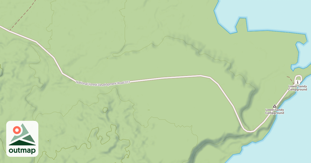 Map of LOWER SANDY BRANCH