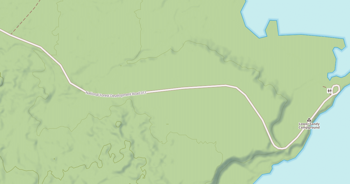 Map preview of LOWER SANDY BRANCH