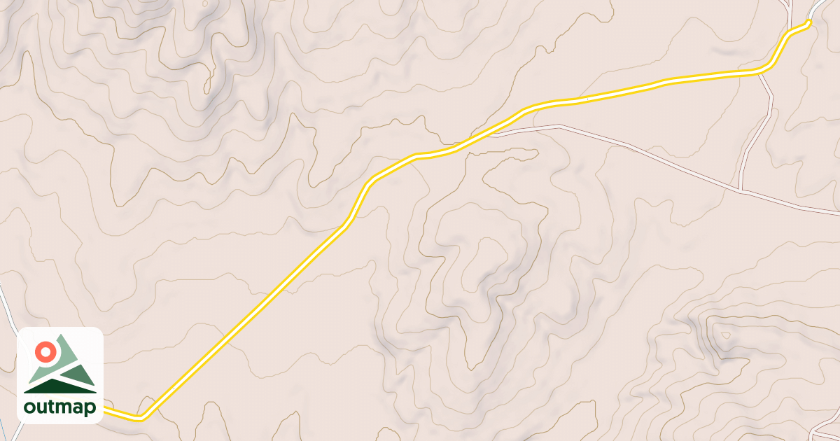 Map of Poverty Flat Road