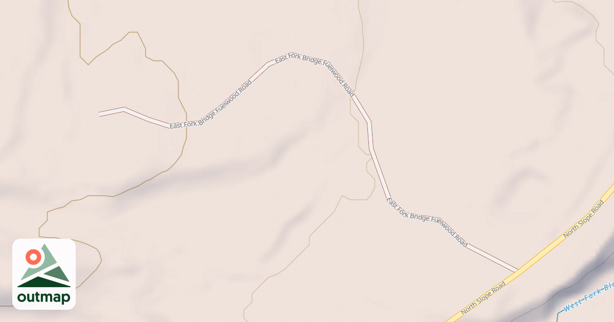Map of EAST FK BRIDGE FUELWOOD