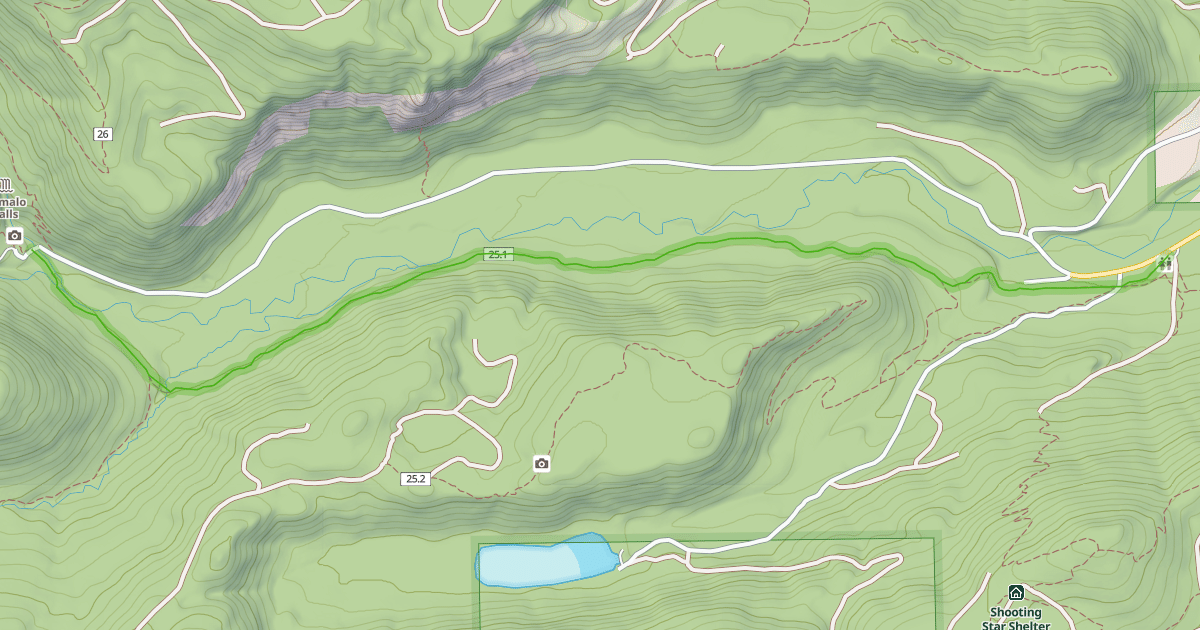 Map preview of Tumalo Creek Trail #25.1