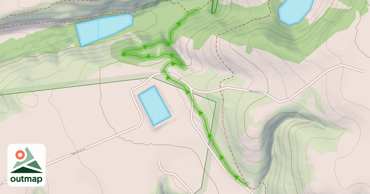 Map of Huyya (Tree) Trail West