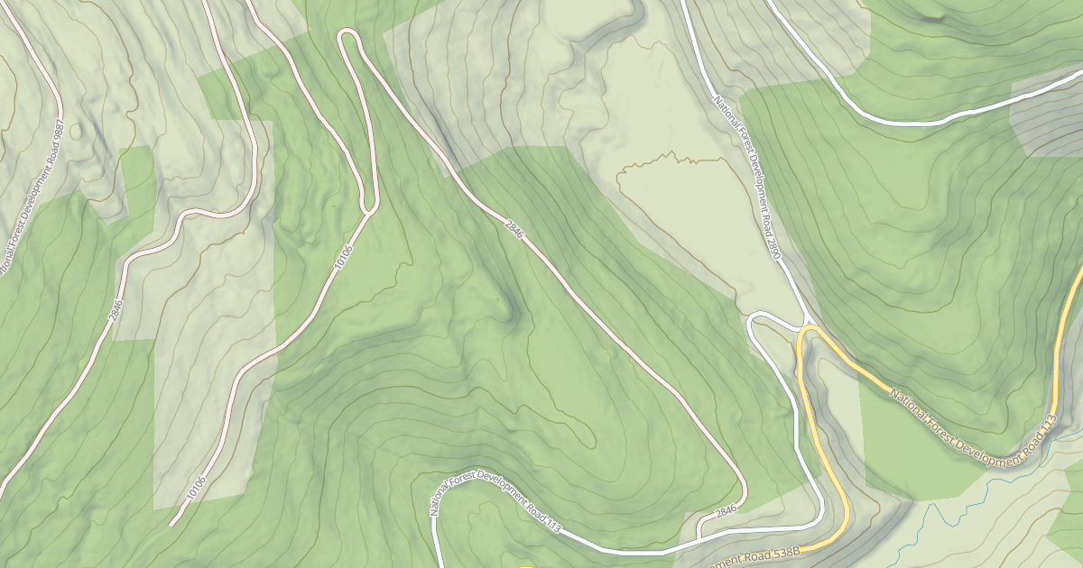 Map preview of BRUSH DIVIDE SPUR 1