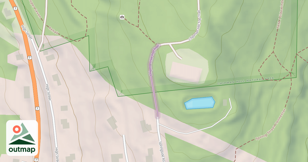 Map of Chipman Hill Top Trail