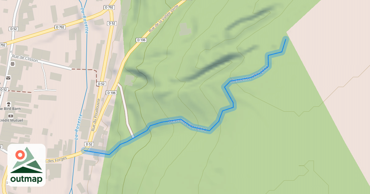 Map of Descente VTT 2014
