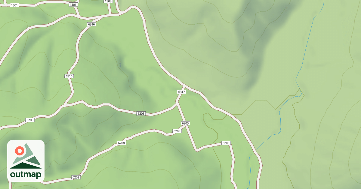 Map of USFS Motor Vehicle Use Map Trails 19134