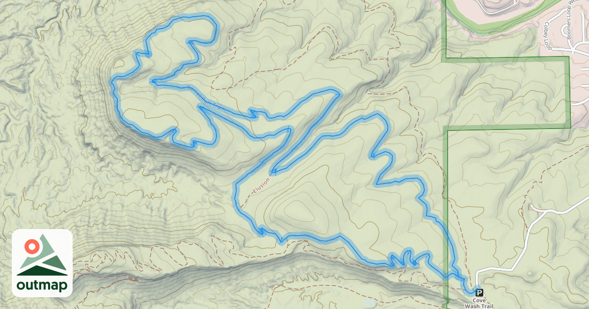 Map of Barrel Roll Trail