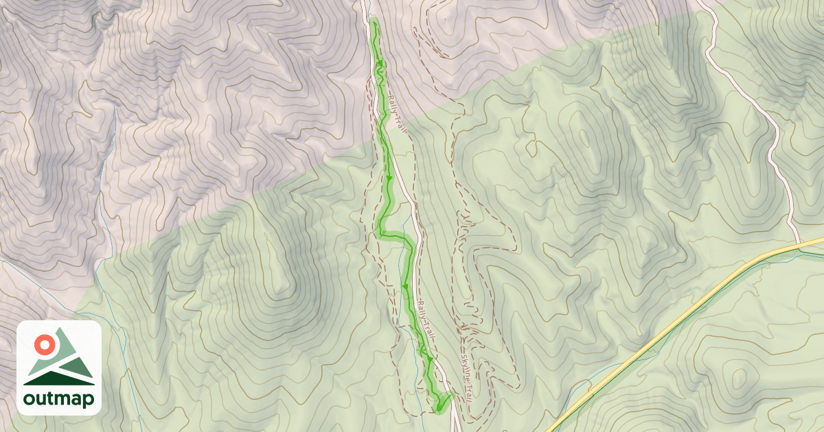 Map of Bullwinkle Trail