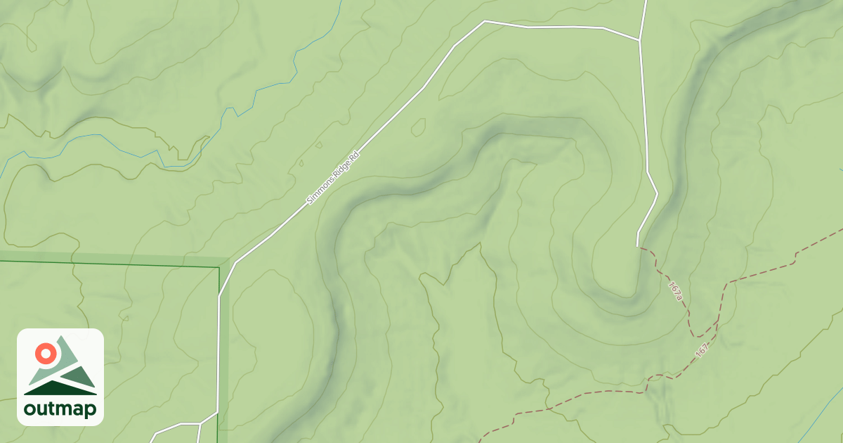 Map of SIMMONS RIDGE RD