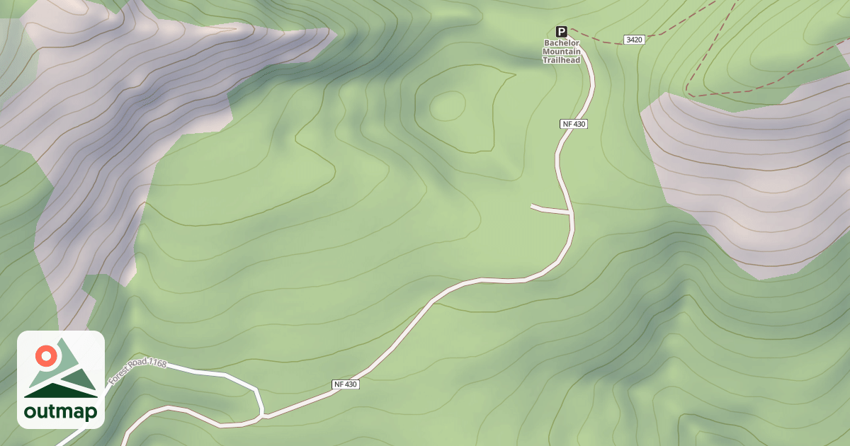 Map of COFFIN MOUNTAIN ROAD