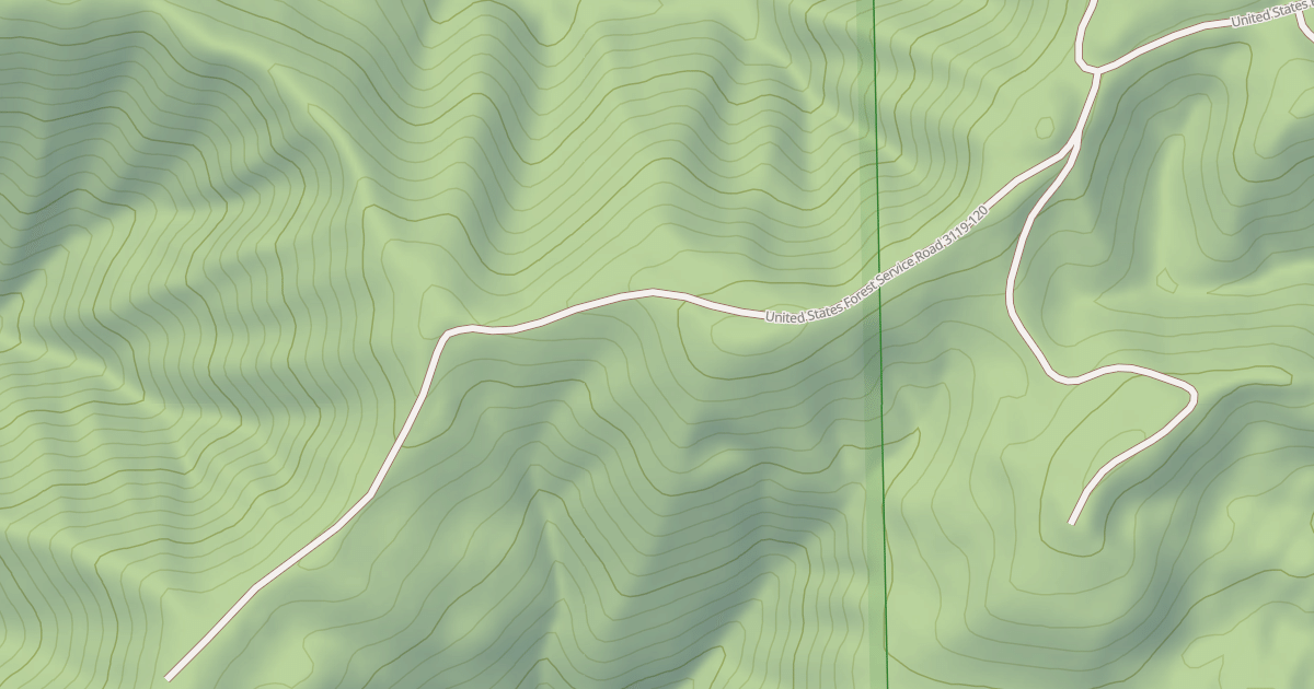 Map preview of USFS Motor Vehicle Use Map Roads {EF922F53-17E1-4D65-8195-783DB9FE81D5}