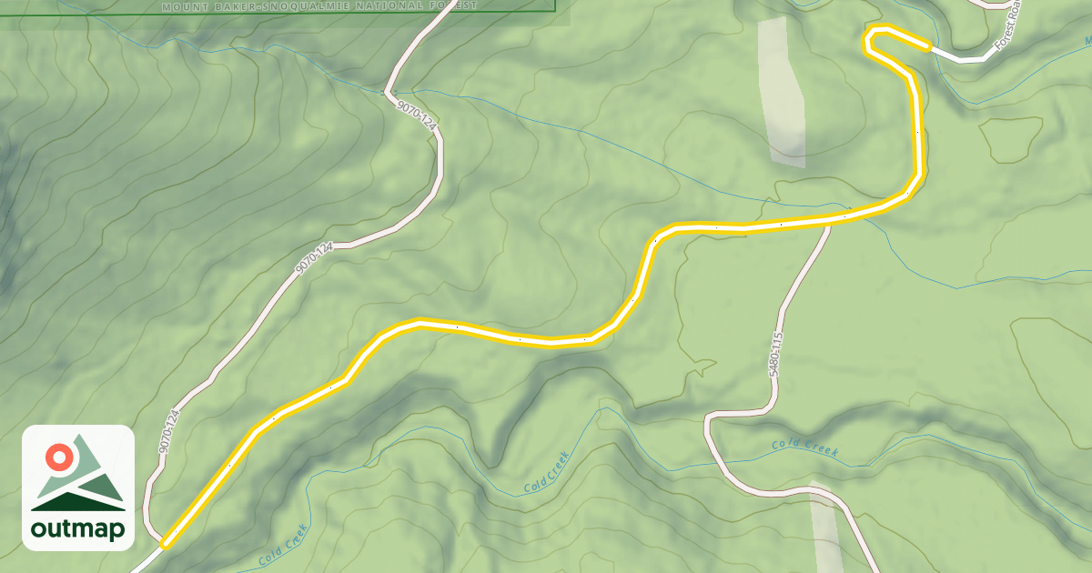 Map of Forest Road 9070