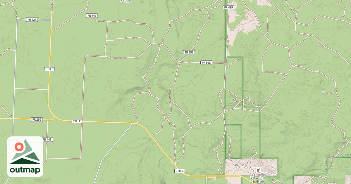 Map of Bayfield