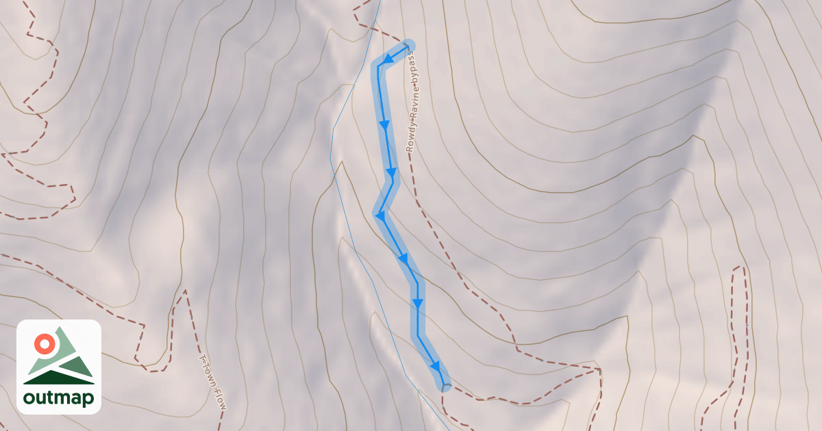 Map of Rowdy Ravine