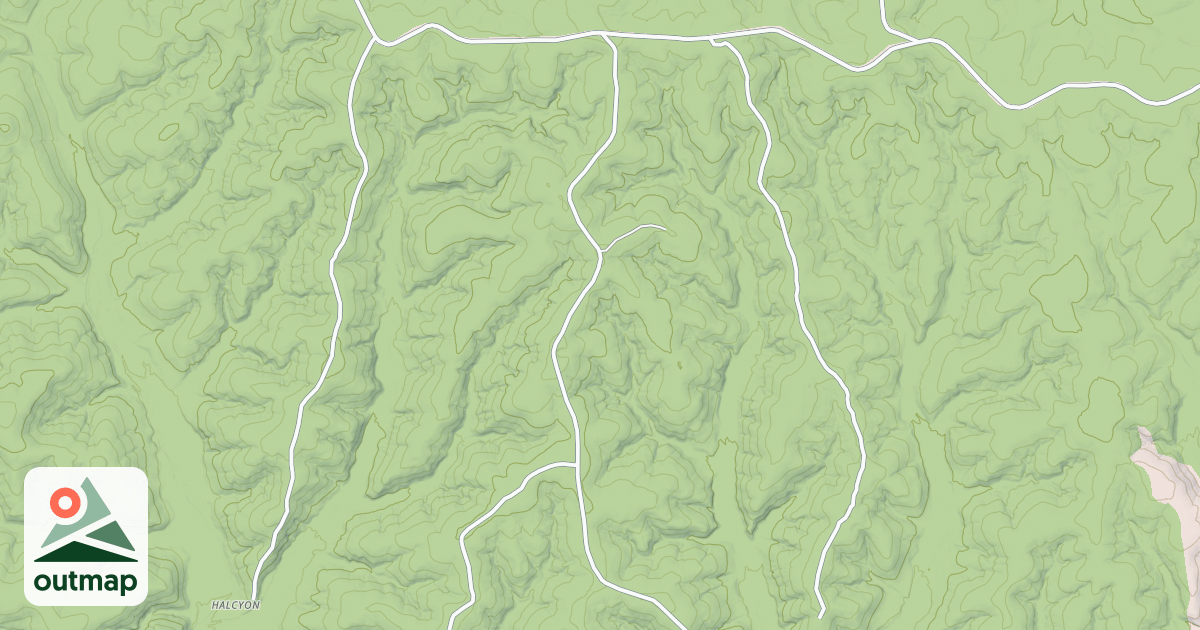 Map of BROOKS POND SOUTH