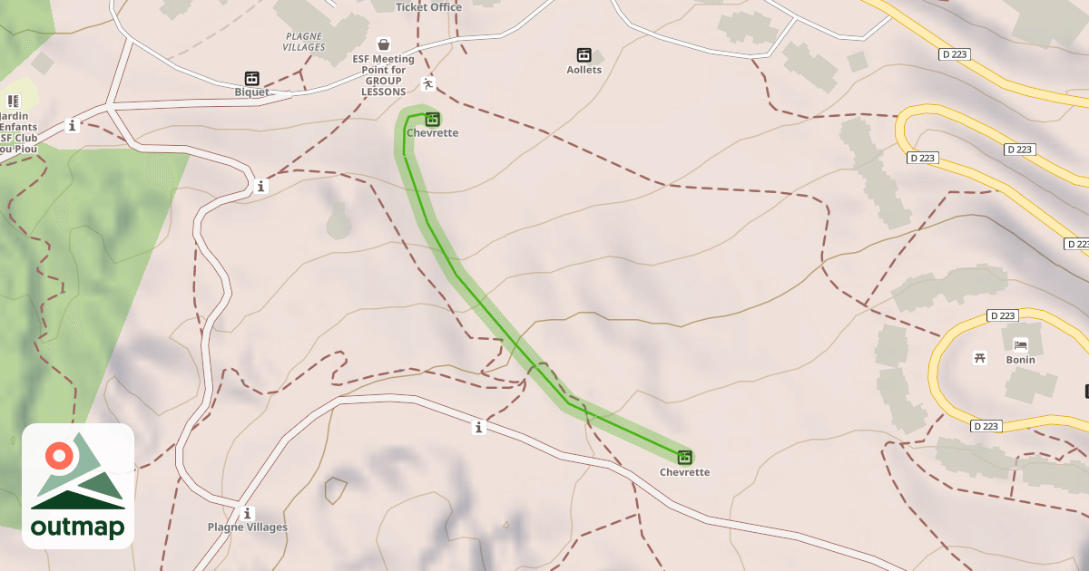 Map of Chevrette