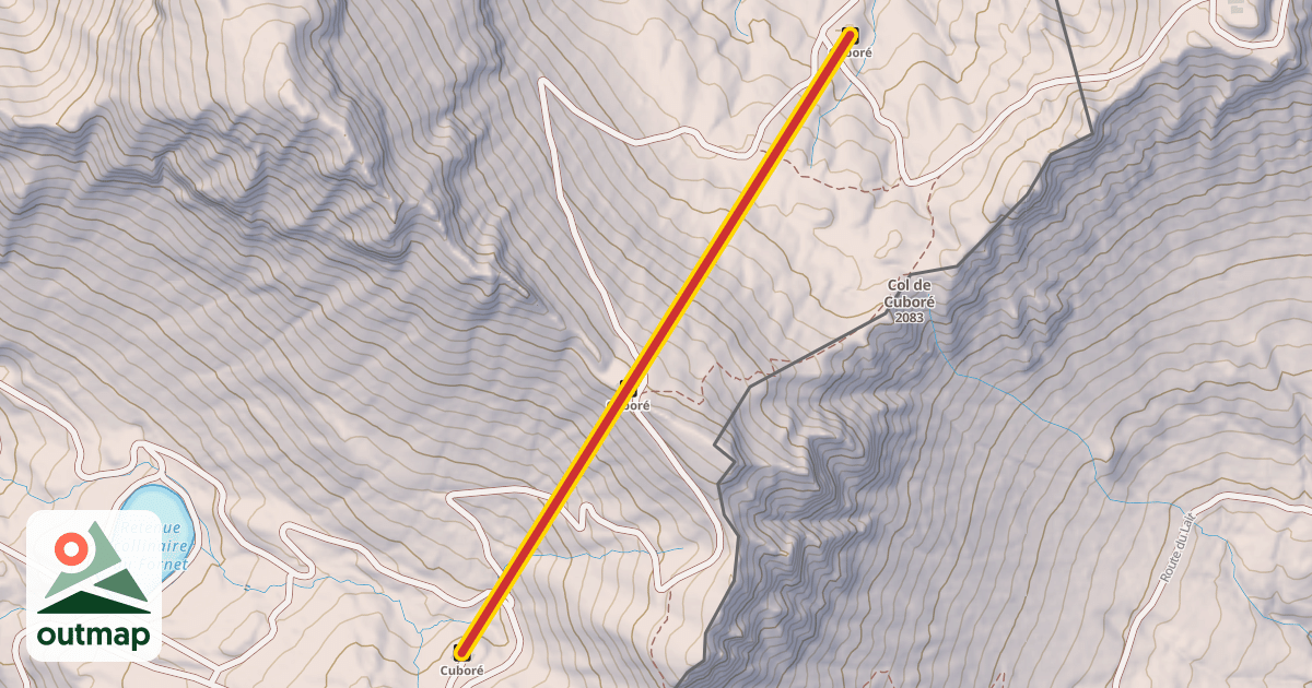 Map of Cuboré