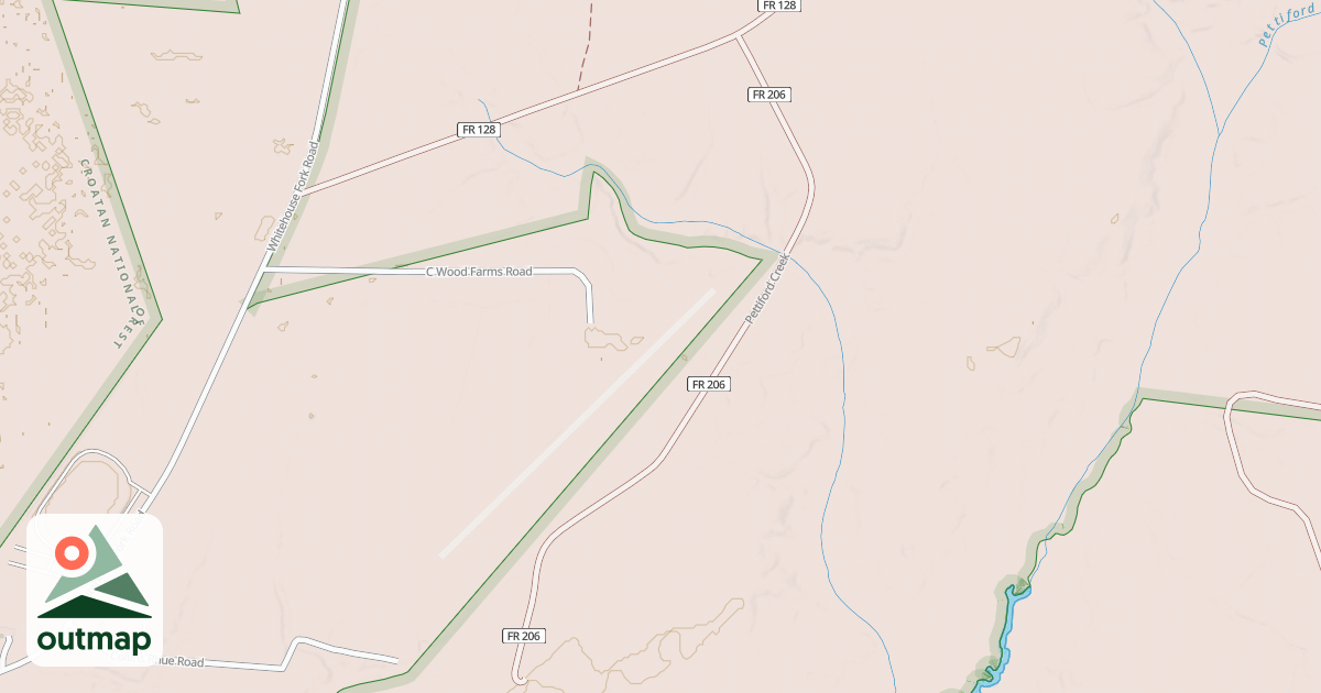 Map of PETTIFORD CREEK