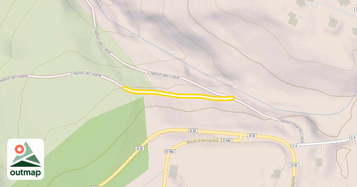 Map of Chemin de l'Adret