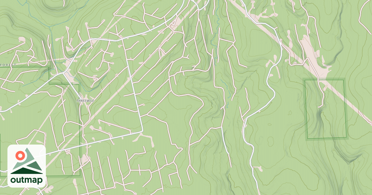 Map of TWIN LICKS