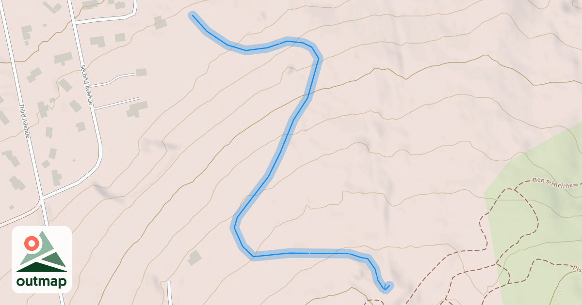 Map of Pine Needle Pass