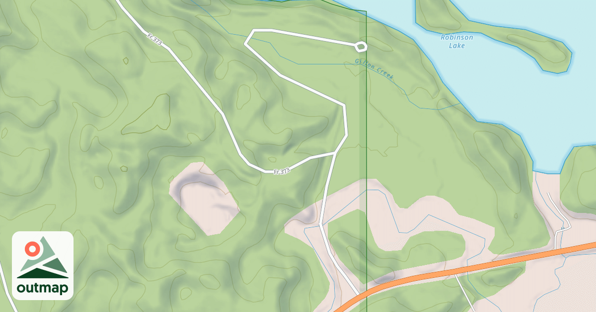 Map of ROBINSON LAKE CAMPGROUND