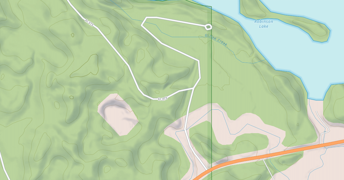 Map preview of ROBINSON LAKE CAMPGROUND