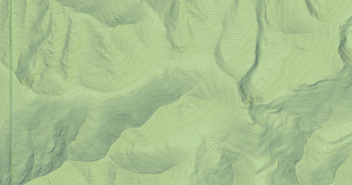 Map preview of Cook Mountain