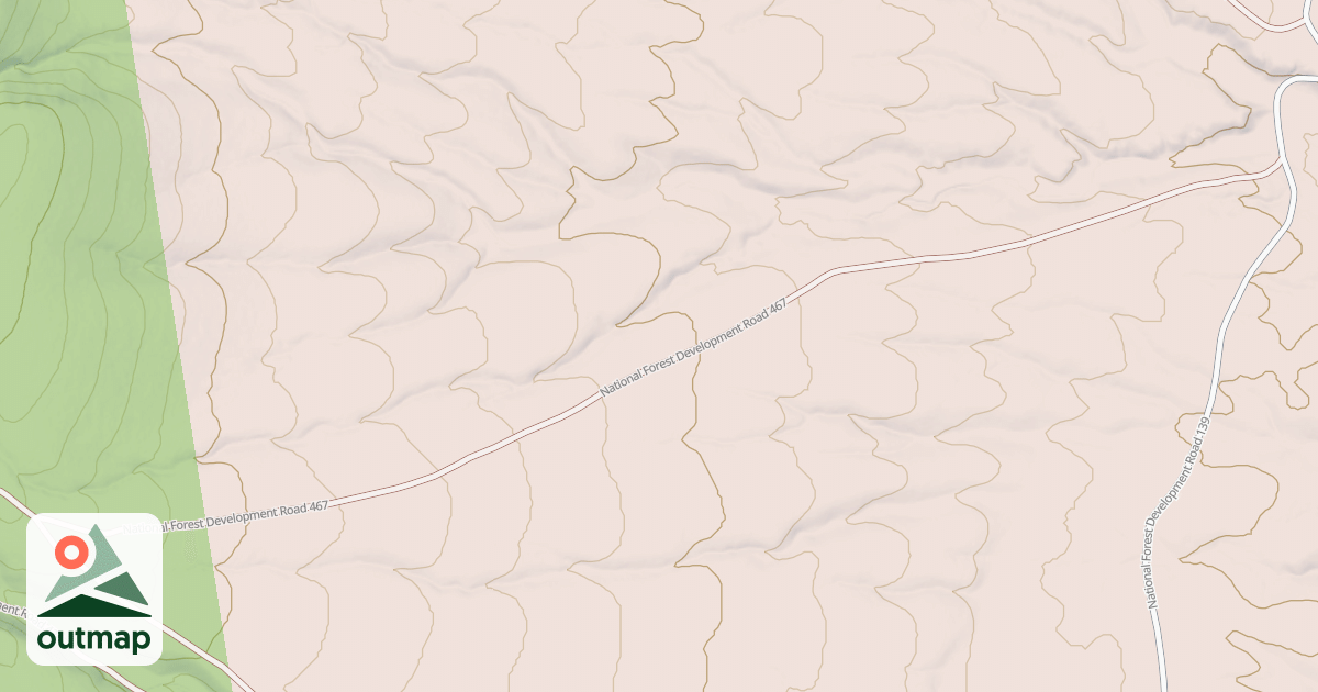 Map of DANVILLE CANYON CUTOFF