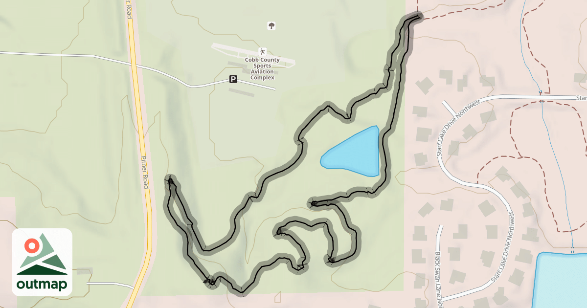 Map of Red Barron Trail