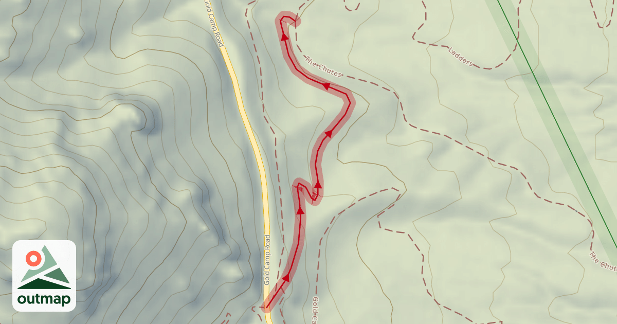 Map of Upper Chutes