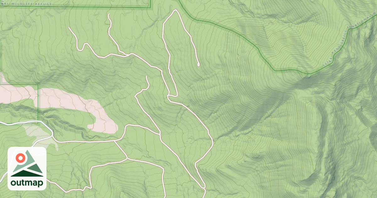 Map of TWELVE MILE