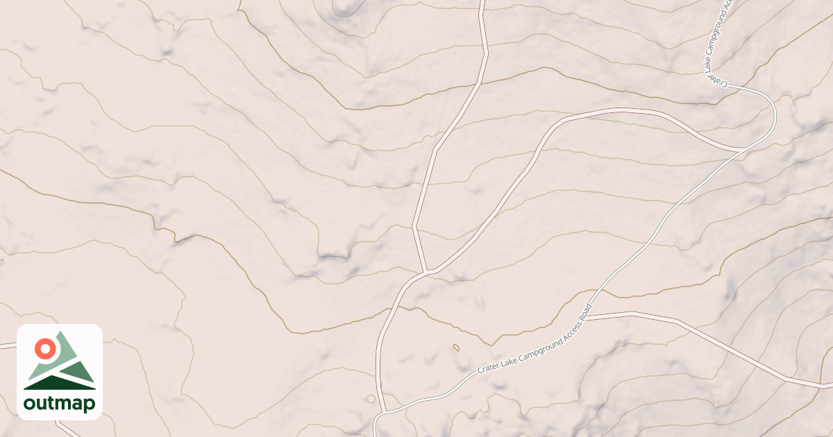 Map of CRATER LAKE MTN SPUR