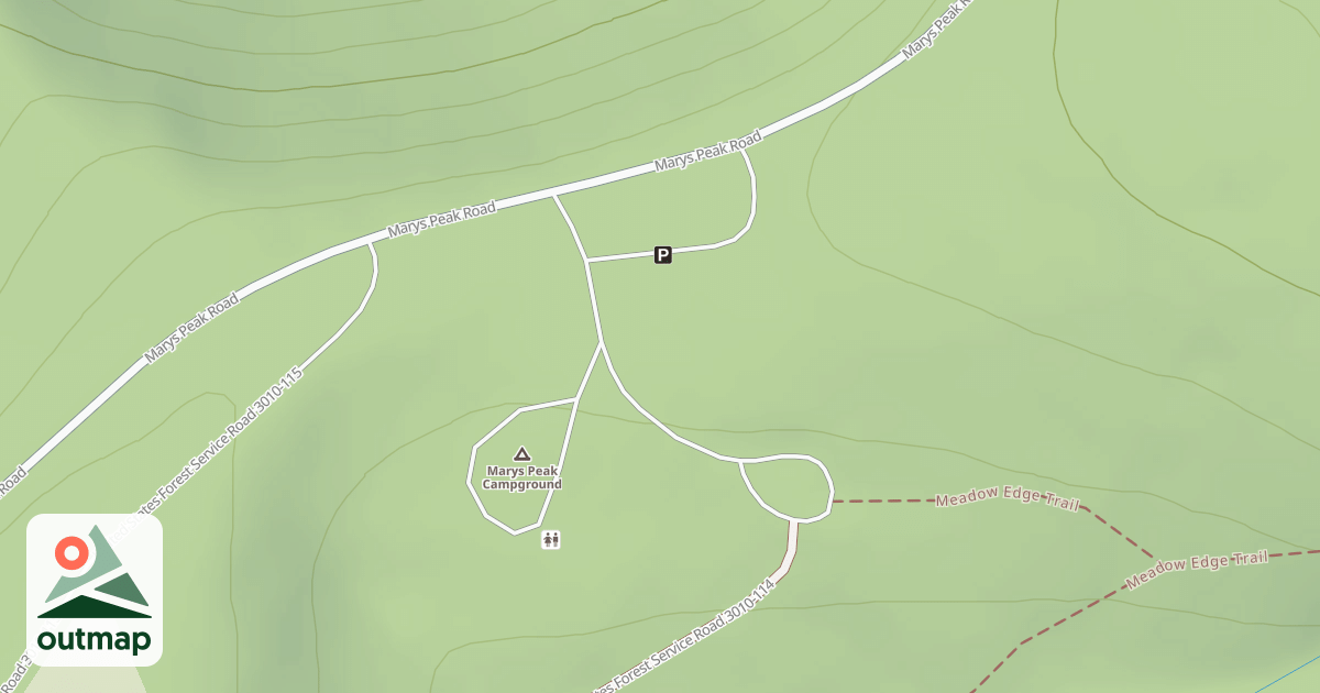 Map of MARYS  PEAK CAMPGROUND